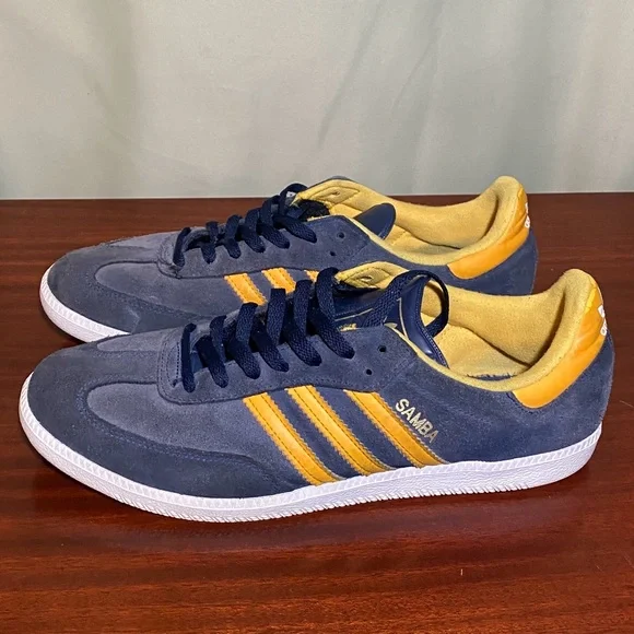 adidas gazelle silver green womens Adidas x Sporty & Rich Women's Samba OG Cloud White / Night Indigo /  Collegiate Red Low Top Sneakers